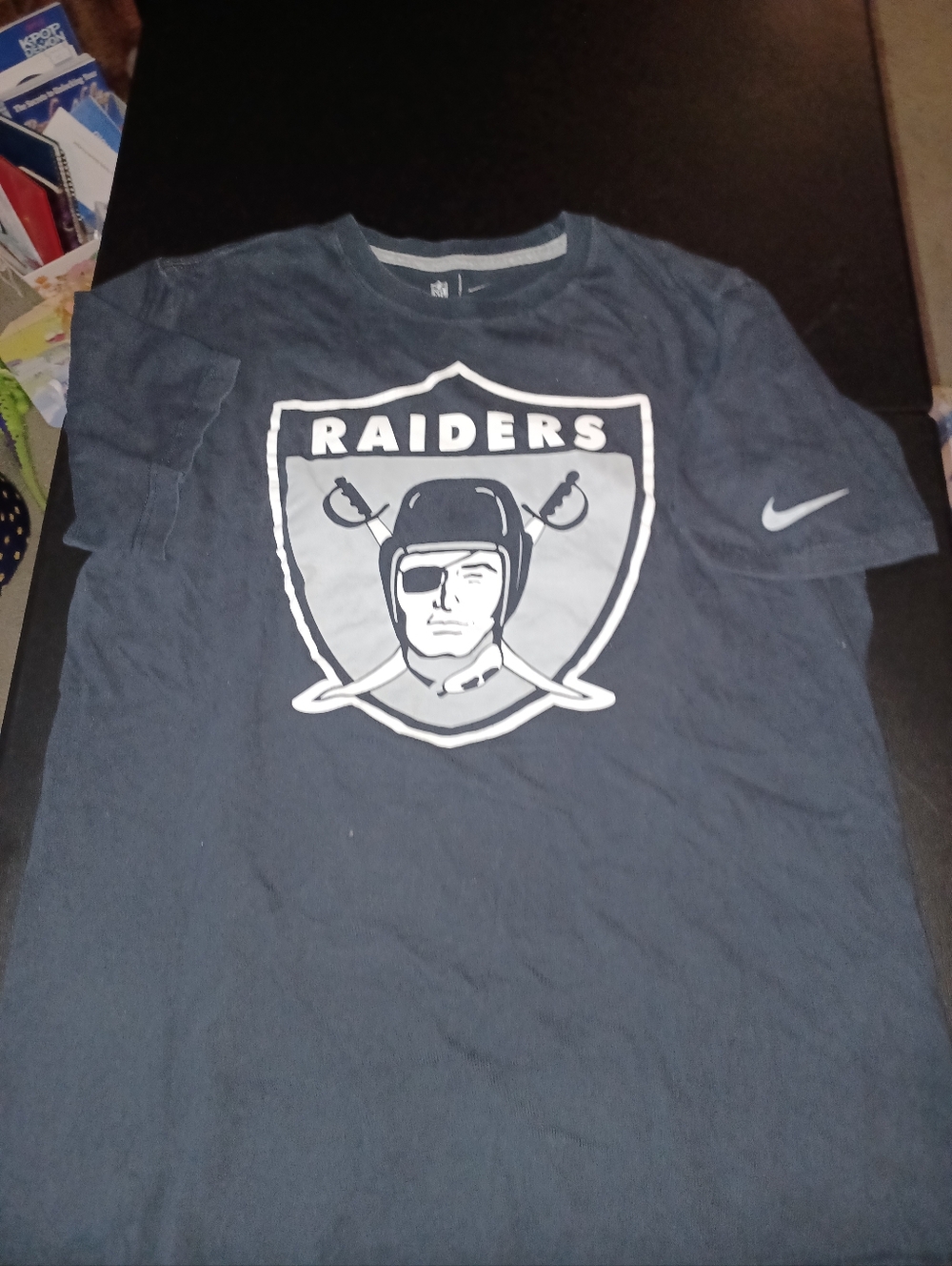 Vintage Oakland Raiders Shirt Size Large Nike Black Lg